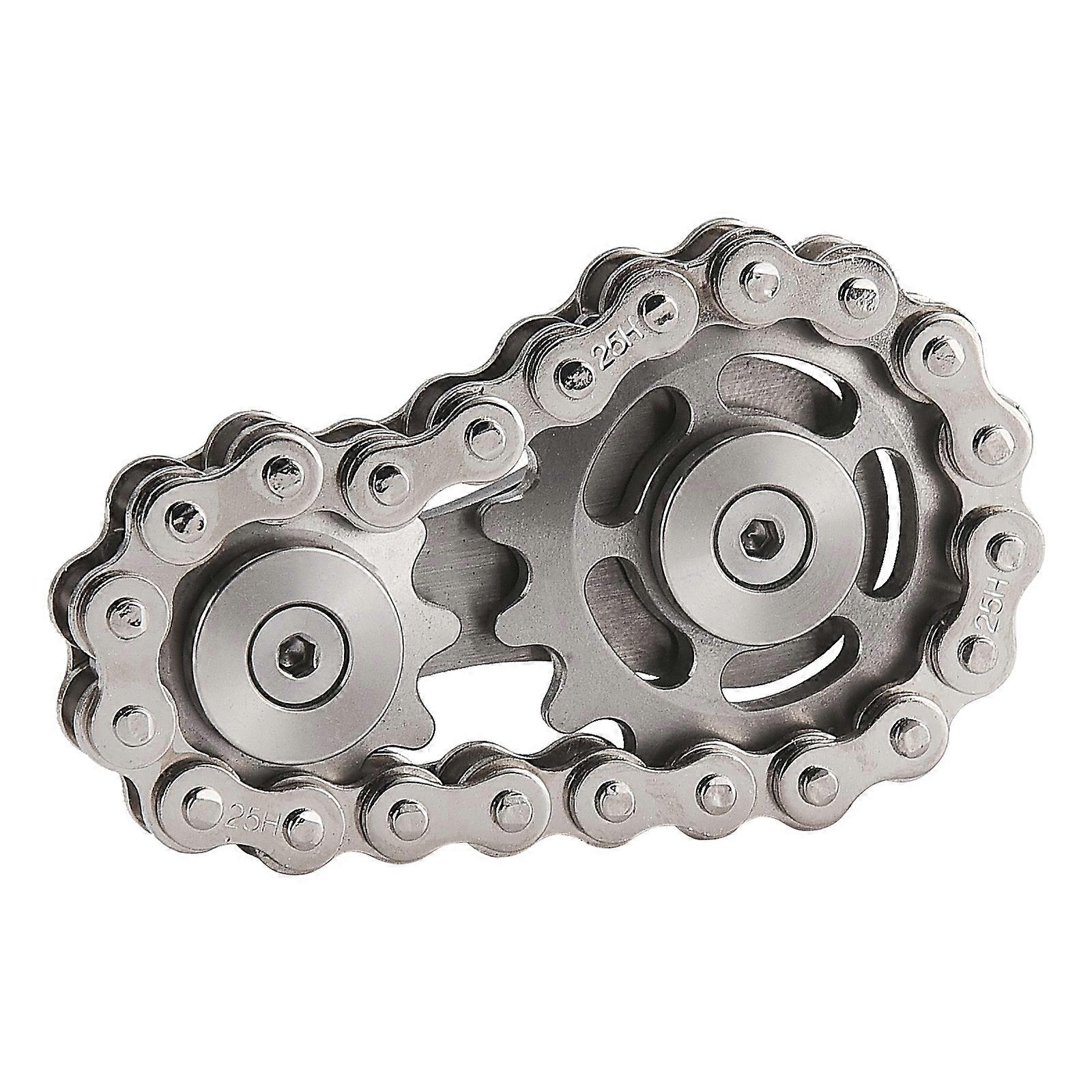 Pyöräketjun vaihde Fidget Spinner metallinen ketjupyörä ketjupyörä Fidget Decompress lelu, 50% tarjous