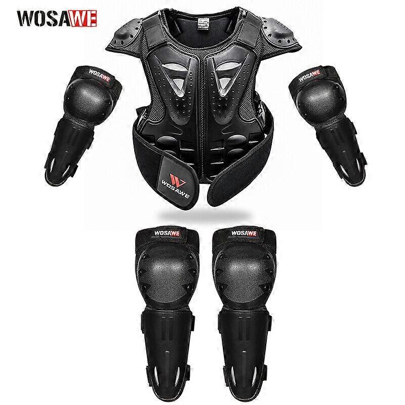 Παιδιά Μοτοσικλέτα Body Armor Chest Protector ATV Dirt Bike Knee Guards Μαξιλάρια αγκώνα