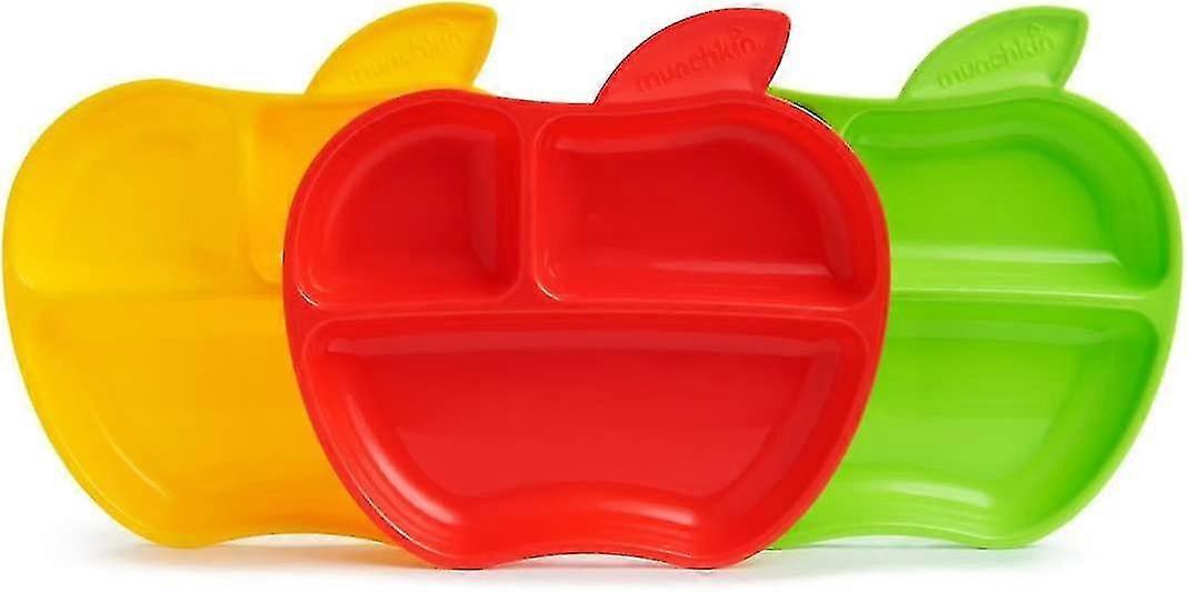 Lil' Apple geteilte Kleinkindteller, 3er Pack