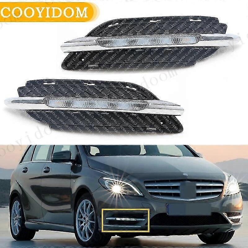 Car For Mercedes Benz W246 B Class B180 B200 2011-2014  Led Drl Daytime Running Light With Yellow Turn Signal Function