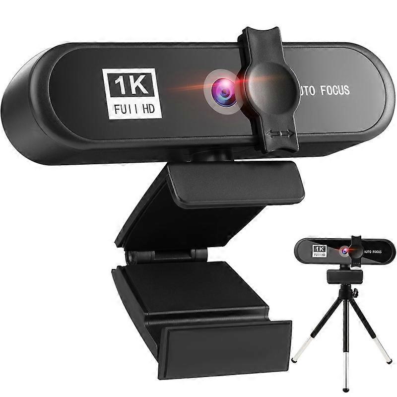 4K AutoFocus 1080P Webcam Počítač PC USB Web Camera Laptop Desktop se stereofonním mikrofonem Kryt soukromí pro Zoom Skype FaceTime