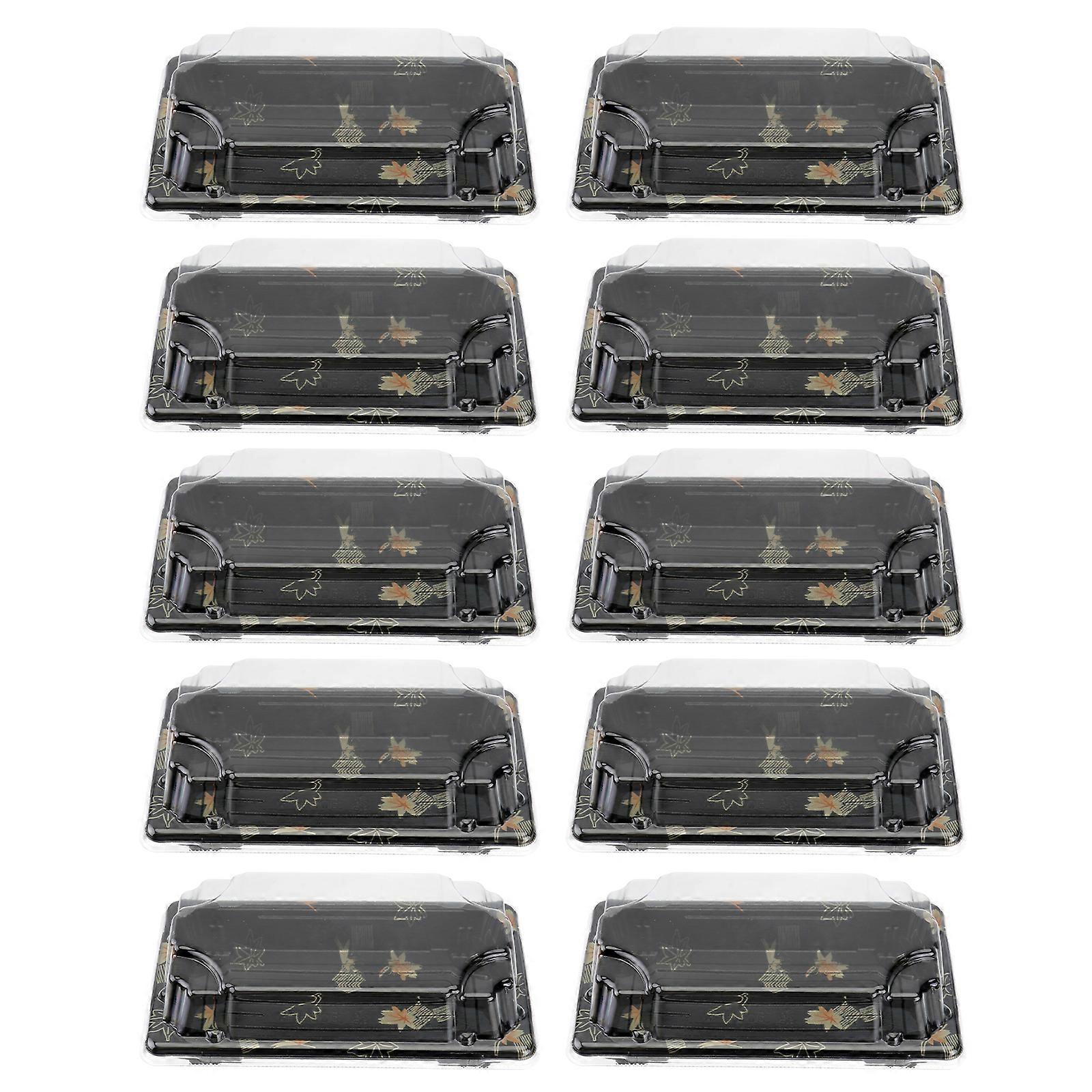 100PCS Disposable Sushi Packing Box Fruit Cake Carry Out Container Take Out Boxes