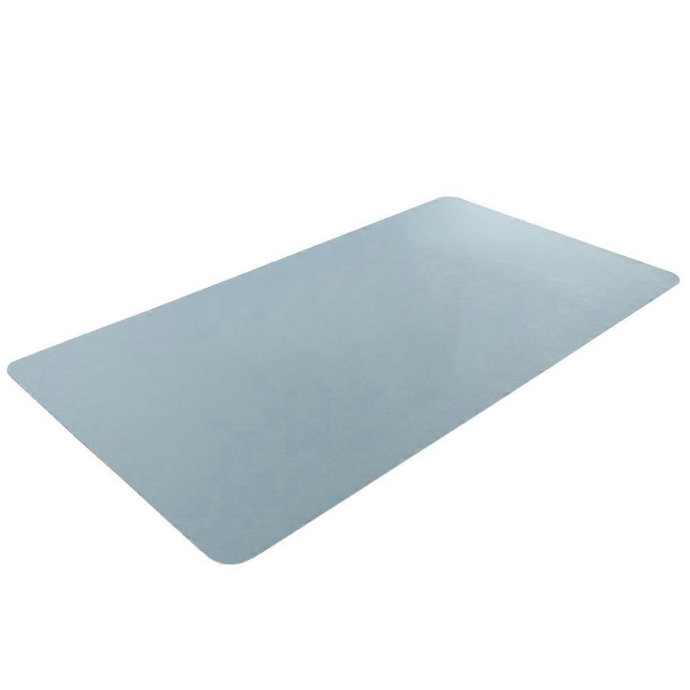 PU Leather Gaming Mouse Mat Multifunctional Computer Keyboard Desk Pad Mousepad Desk Mat(Sky Blue, Silver)