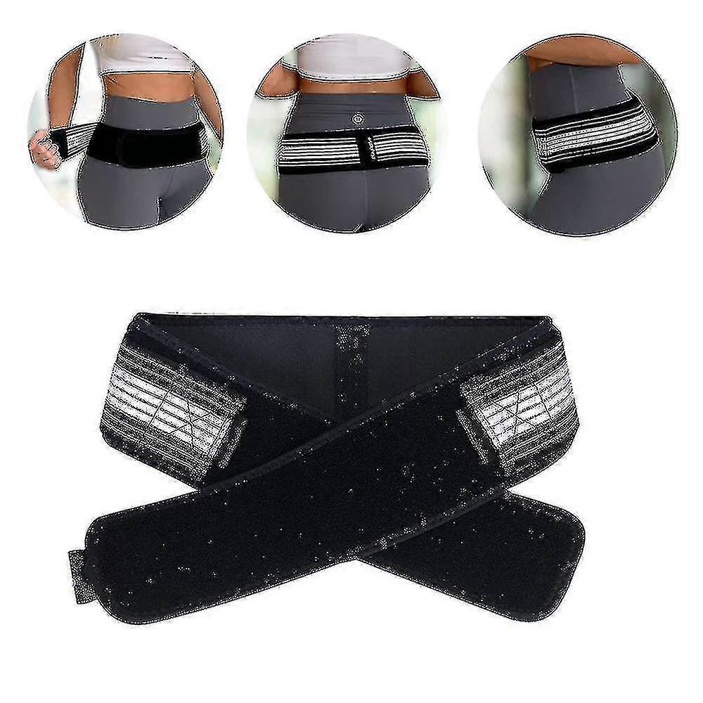 Ceinture De Stabilisation Sacro-iliaque Avec évents - Néoprène Réglable, Noir, Pour Douleurs (Neuf)