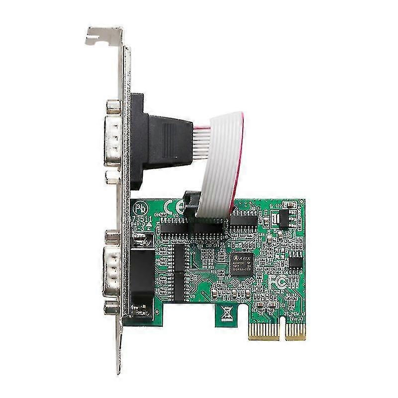 Pcie 2 Port Serial Expansion Card To Industrial Rs232 Port Adapter Ax99100 Chip