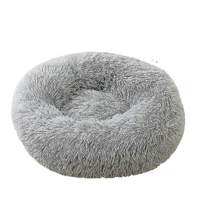 Washable Calming Comfy Donut Style Plush Pet Cat Or Dog Bed