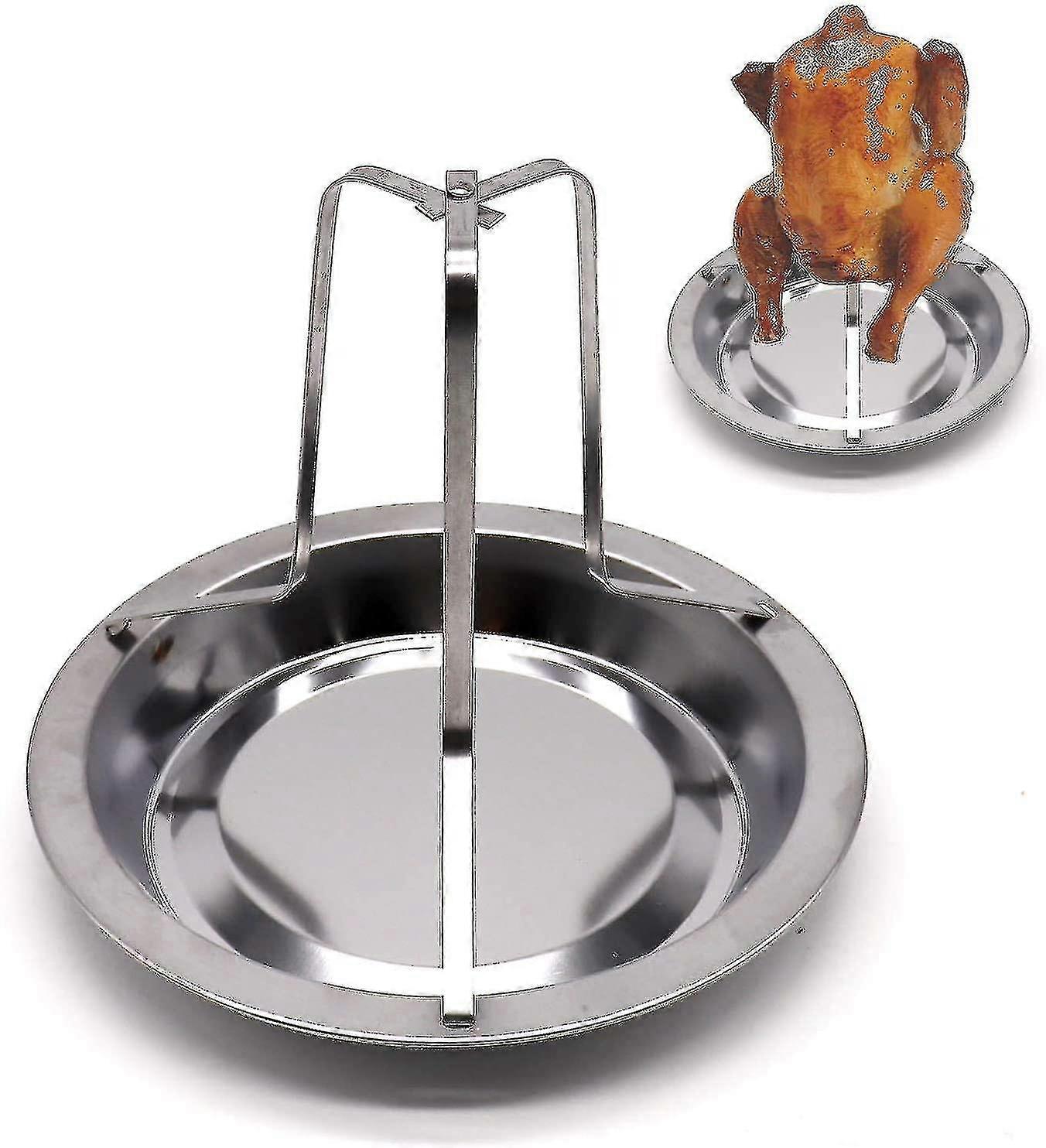 Chicken Roaster Stainless Steel, With Vertical Roaster, Baking Plate Kitchen