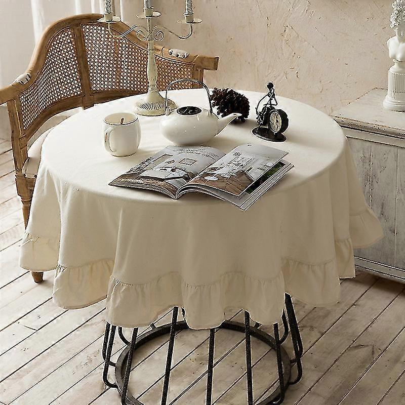 Manufacturers Custom Net Red Nordic Ins Wind Color Matching Fabric Lotus Leaf Tablecloth Restaurant Round Table Tablecloth