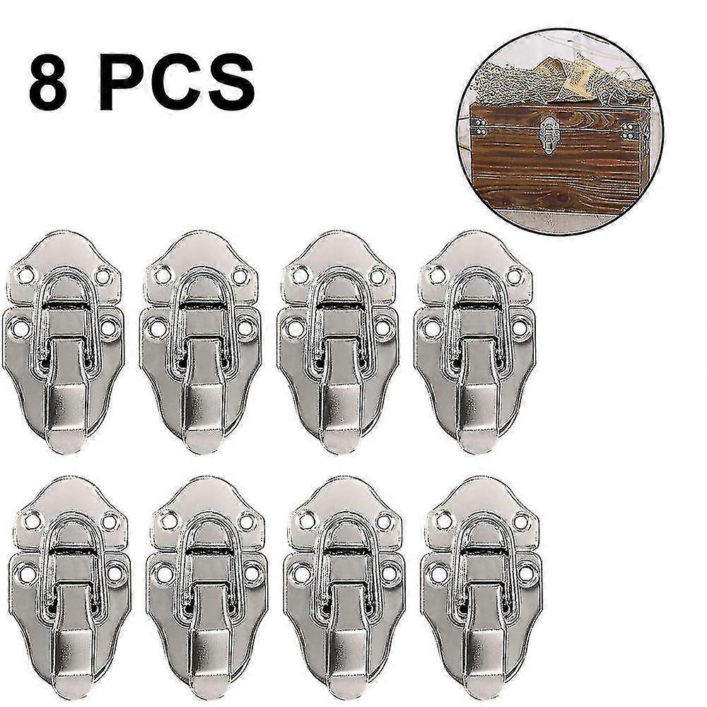 8-pack Retro Style Box Toggle Latch Antique Metal Duck Billed Hasp