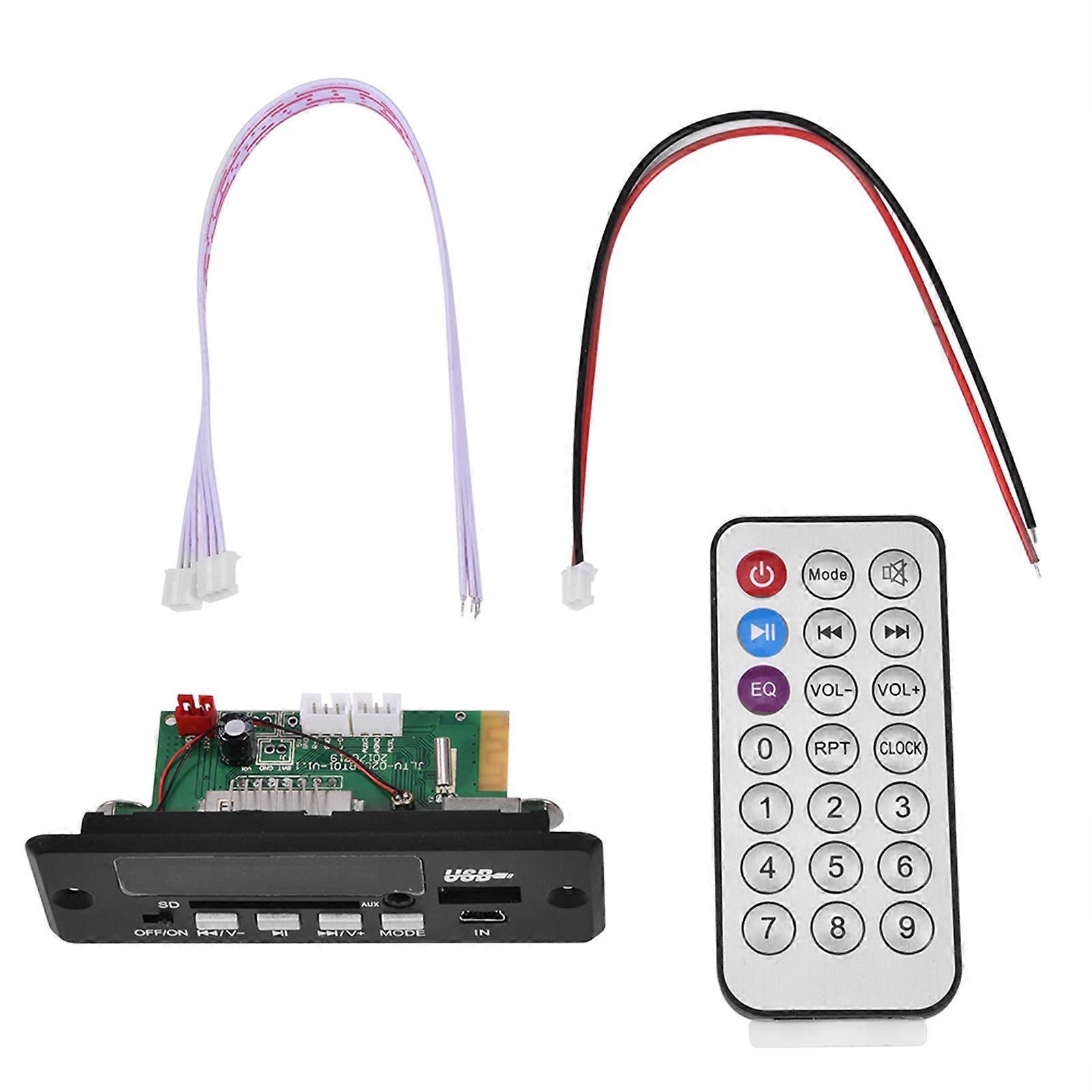 MP3 WMA Decoder Board Audio Wireless Bluetooth Module USB Storage FM Hands Free Call