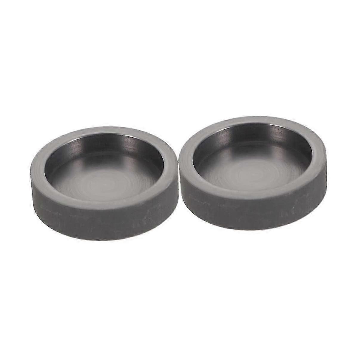 2Pcs Graphite Tank Circle Stencils Ingot Molds for Casting Metal Graphite Ingot Mold Small Graphite