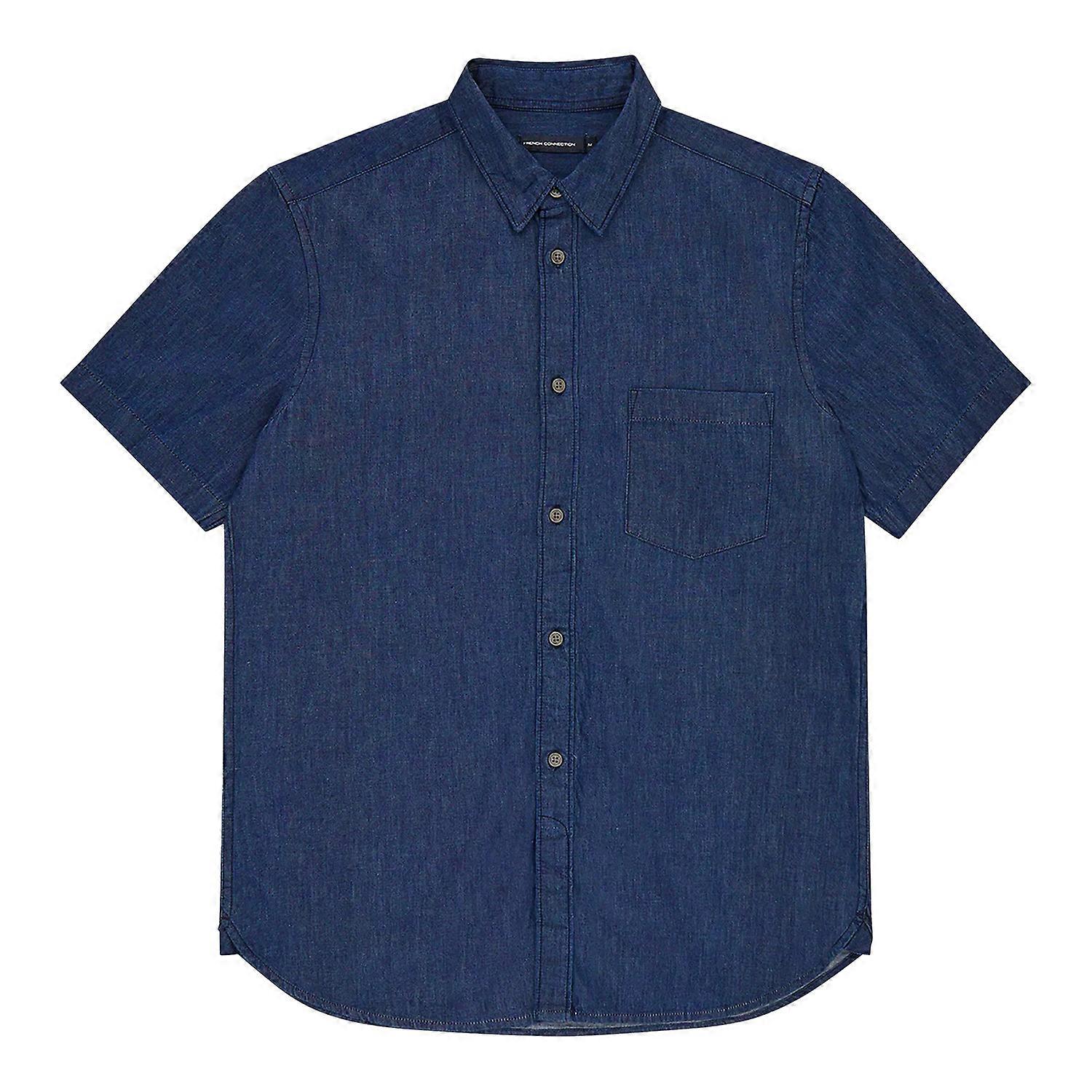 French Connection Denim Short Sleeve Shirt