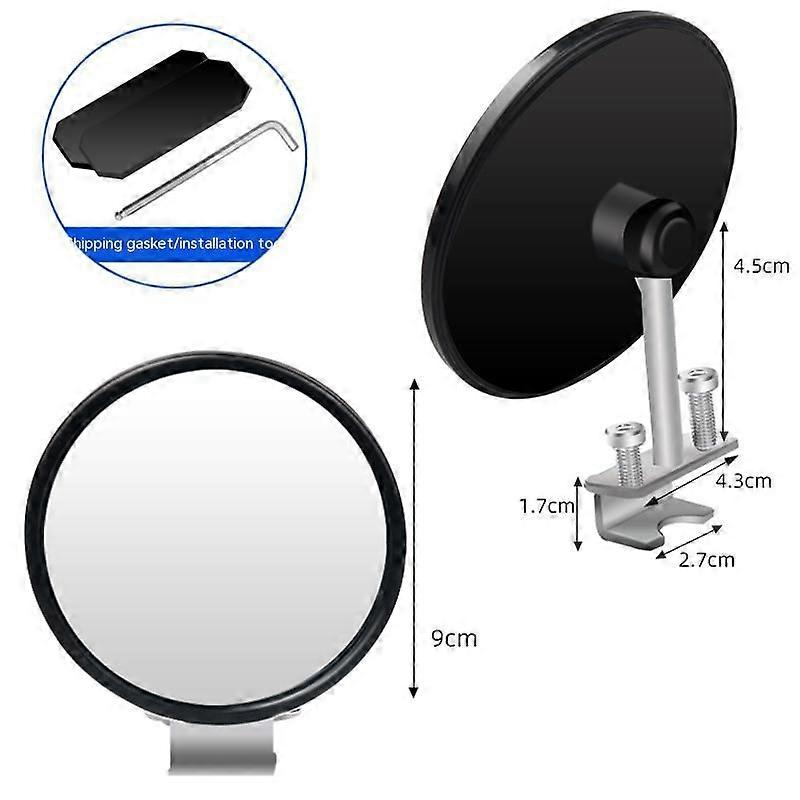 Front wheel blind mirror 360 degree rear wheel rearview mirror auxiliary mirror small round mirror wide-angle mirror