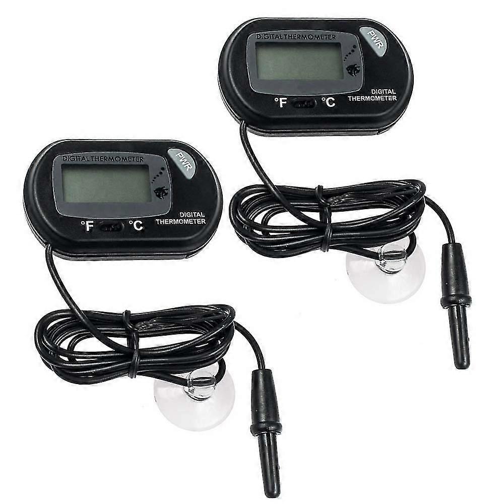 Aquarium Thermometer Lcd Digital Aquarium Thermometer With Suction Cup Fish Tank Water Terrarium Temperature For Fish And Reptiles Like Lizard And Tur