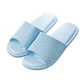 Blå 4445 Størrelse (for 4344) Baderomstøfler Unisex Sklisikker Dusj Sandaler Sommer Innendørs Myke Stille Tøfler