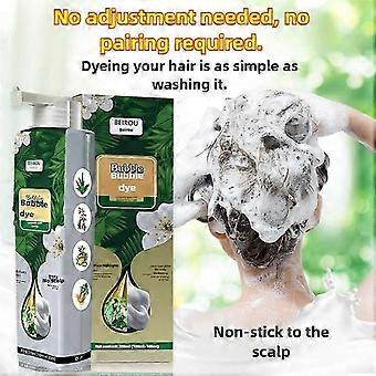 Bubble Pflanze Dye Shampoo, Haar Shampoo, Pflanze Bubble Dye Shampoo, Instant Dye Braun Schwarz