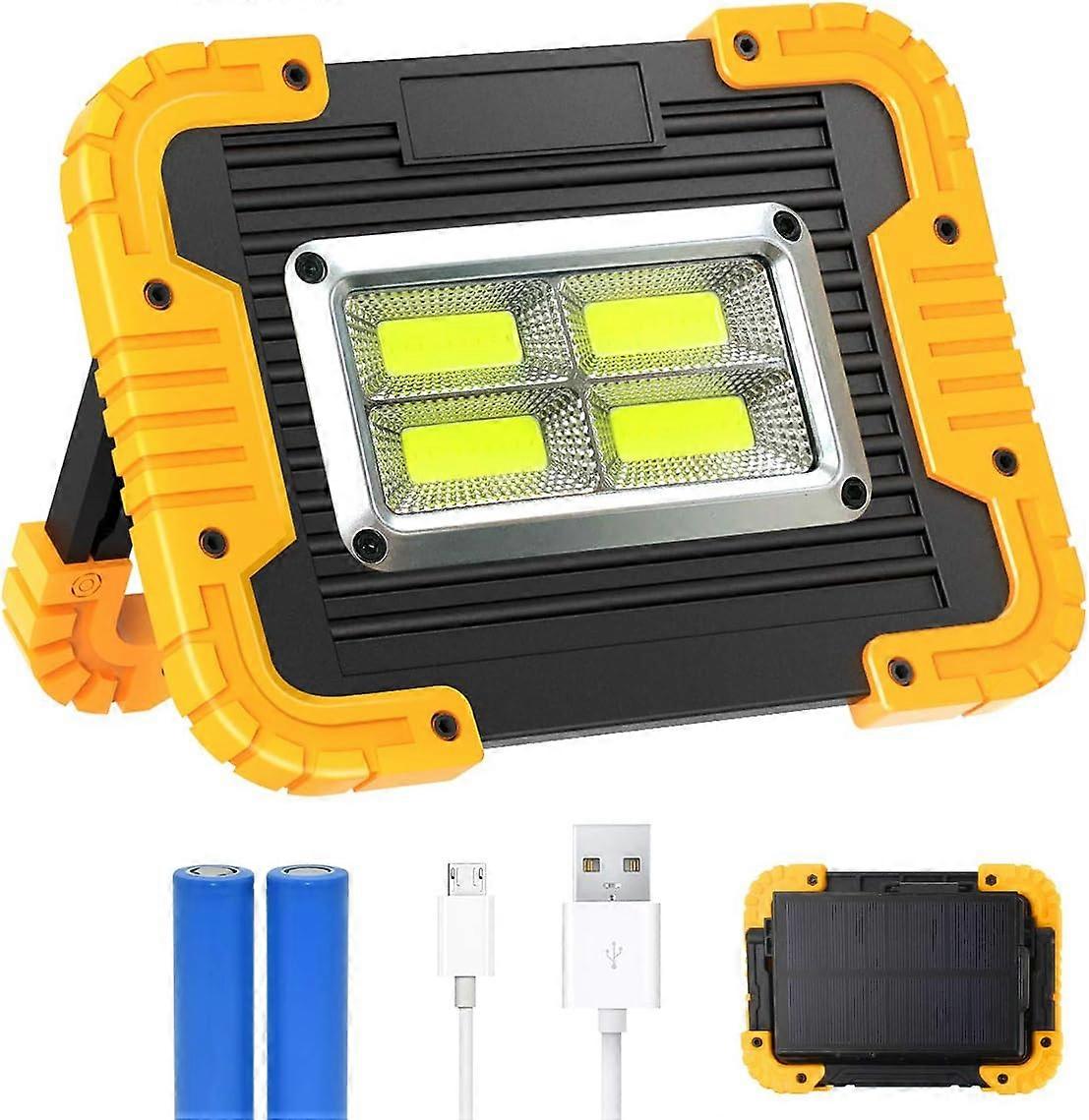 Battery-powered outdoor floodlight