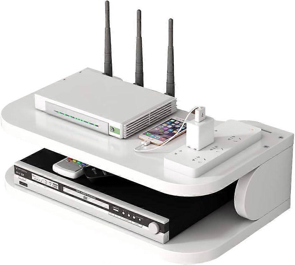 Floating TV Rack, Multi-Layer Wall Storage Shelf for Home Decor
