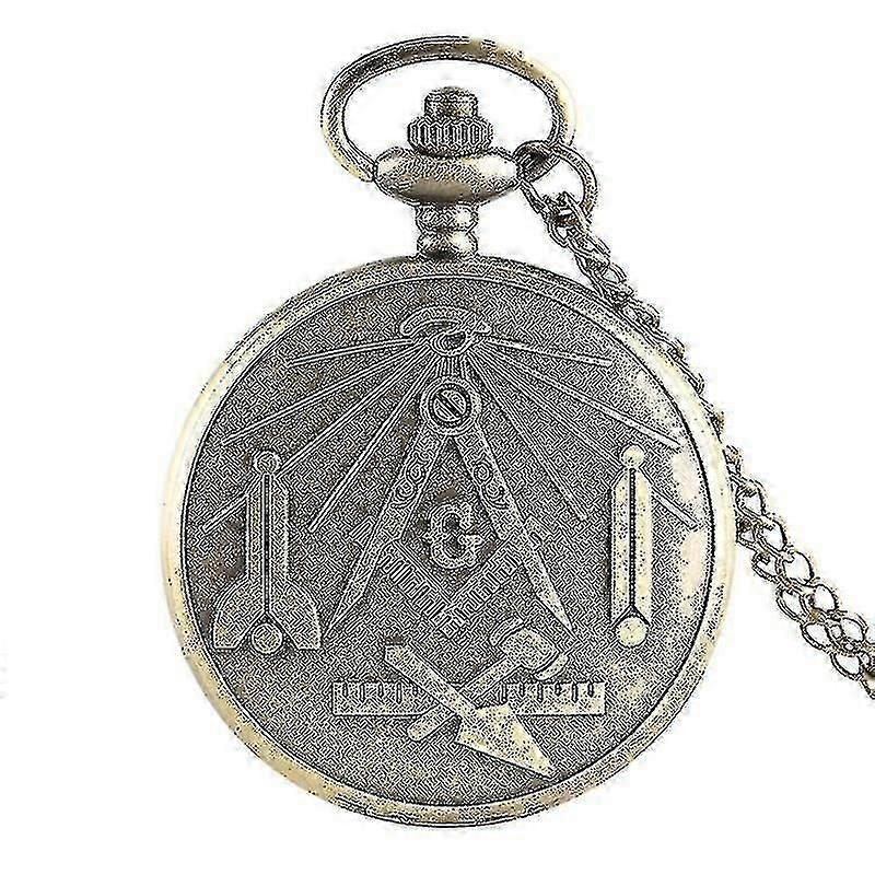 Masonic Masonry Retro Quartz Pocket Watch 1