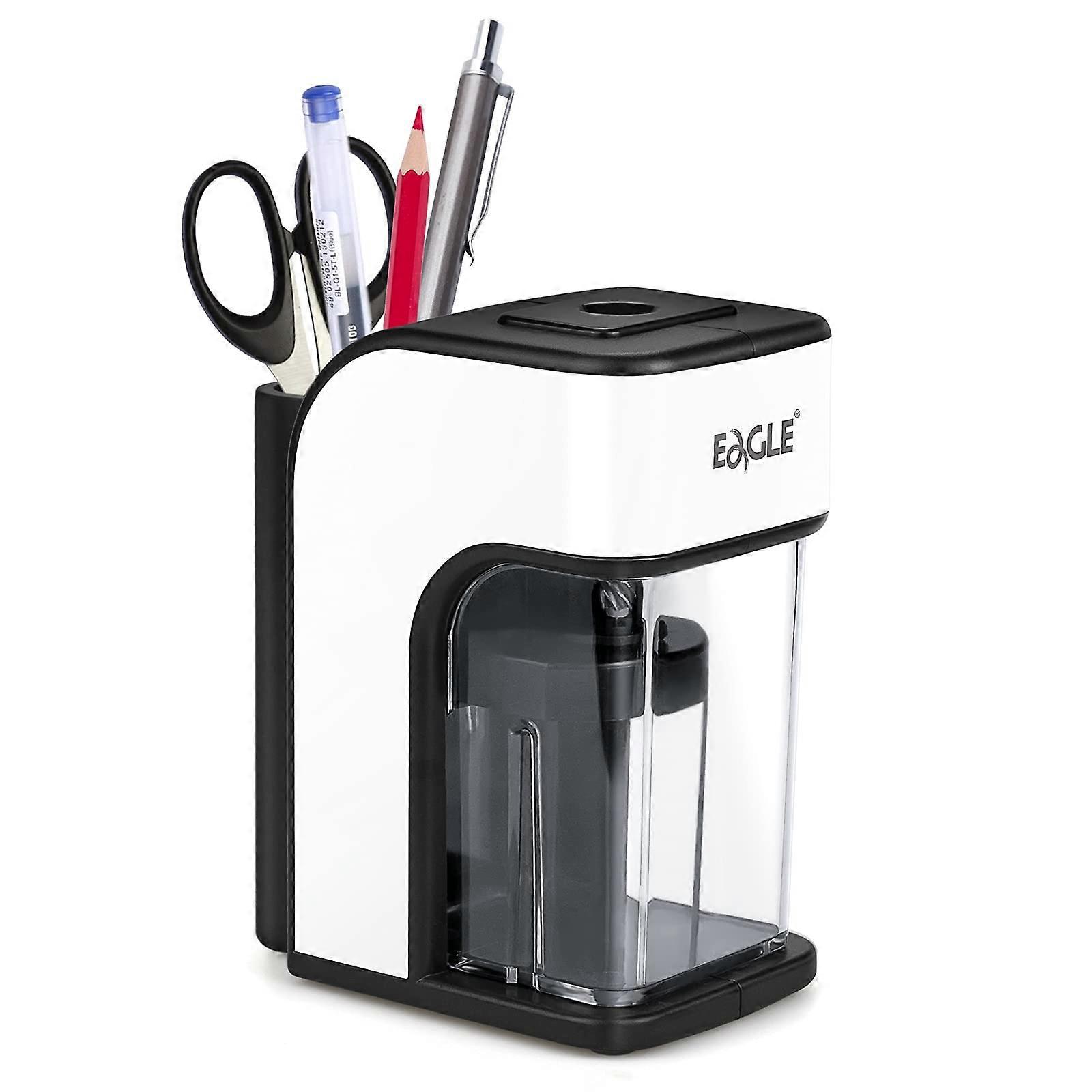 Electric Pencil Sharpener Electric Pencil Sharpener for Home and Office Use, Compact Size, Heavy-Duty, Fast Sharpening, Black Color