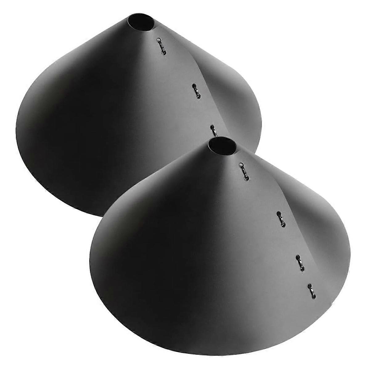 2Pack 18Inch Large Wrap Around Squirrel Baffle for Outdoor Protects Hanging Bird Feeders and Poles