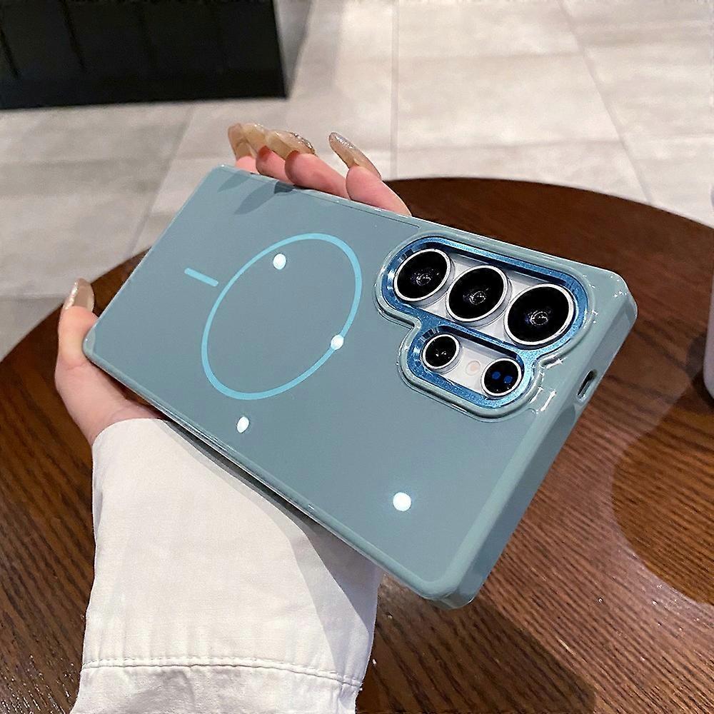 AS For Samsung Galaxy S25 Ultra Case Compatible with MagSafe TPU PC Scratch Resistant Phone Back Cov