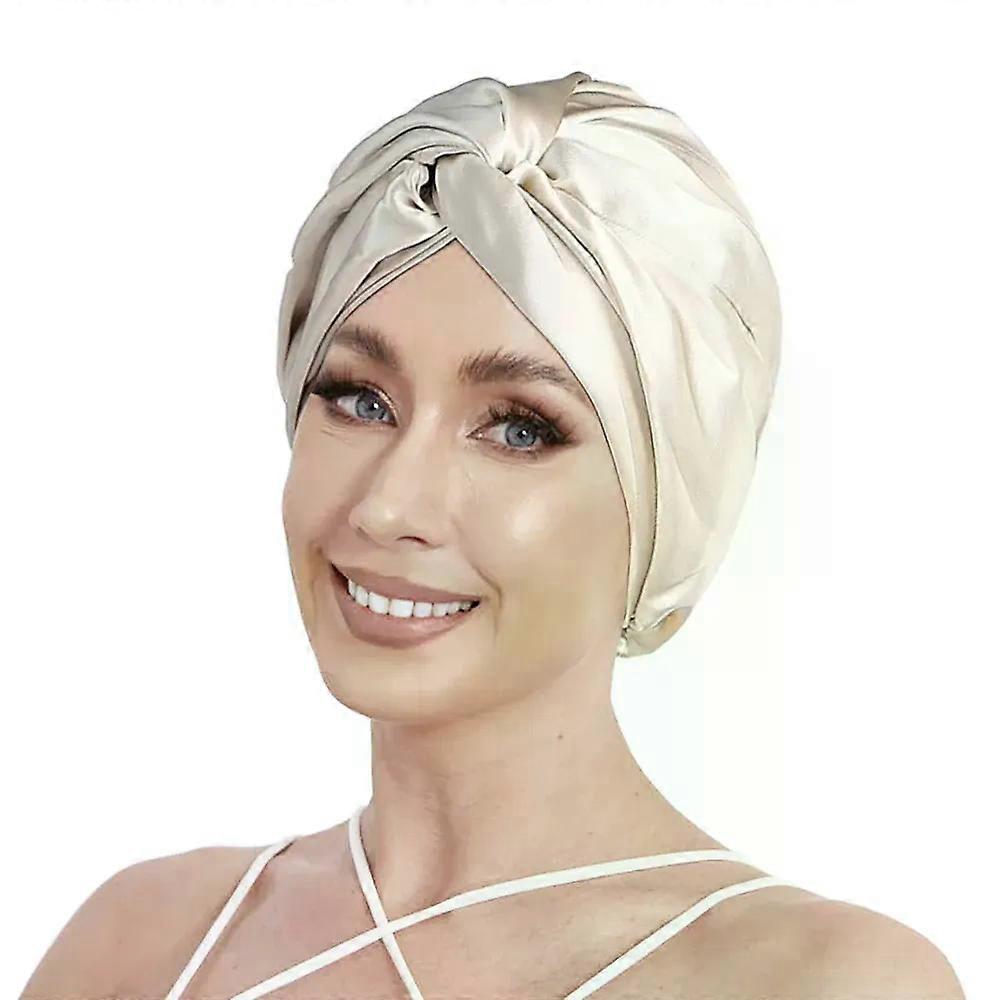 High Quality Sleep Cap For Woman, Satin Hair Wrap For Sleeping,Satin Bonnet Night Cap With Elastic Band Satin Bonnet Turban