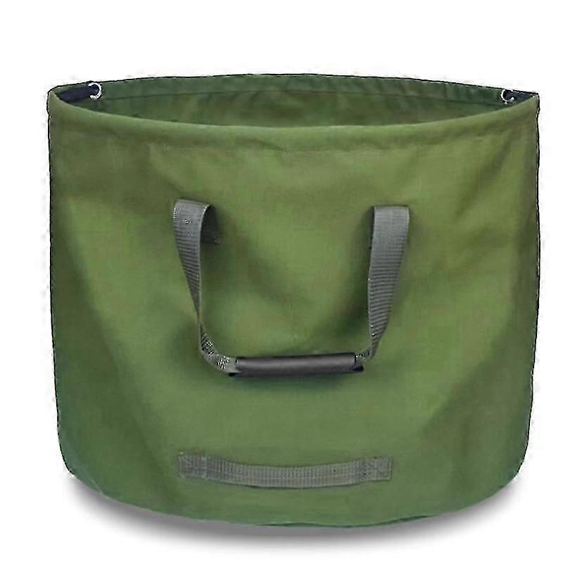 Wiederverwendbare Canvas Gartenabfallsäcke, strapazierfähige Gartensäcke, Rasen Pool Garten Laub Abfallsack mit Handschuhen Sammeln von Blättern Grasschnitt Yar f54