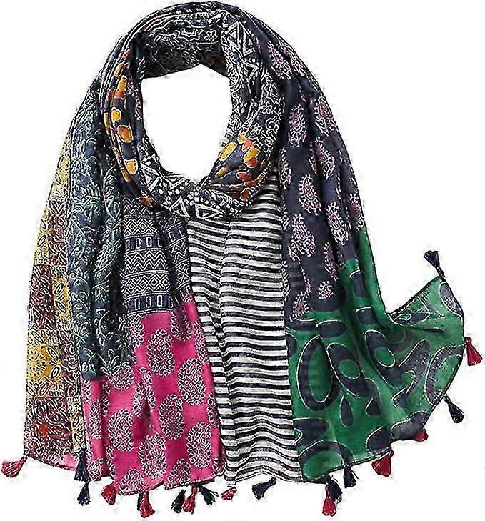 Lightweight Multicolor Scarf - Ideal Present for Women (1pc)