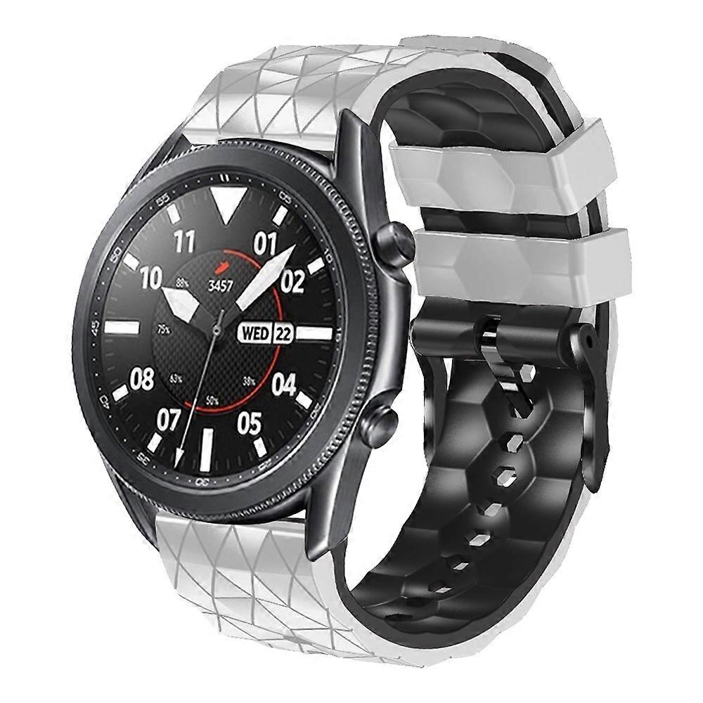 (New) For Samsung Gear S3 Frontier 22mm Football Pattern Two-Color Silicone Strap