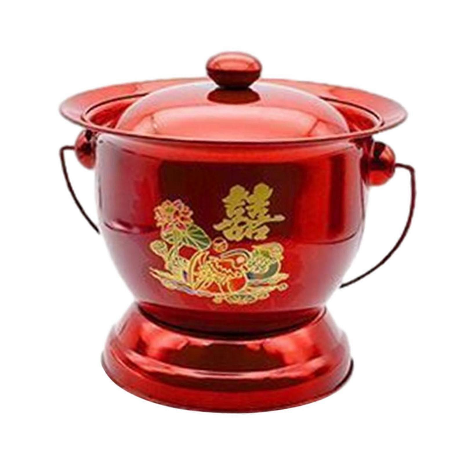 Pot de chambre portable Urinoir multi-usage Pot Commode de nuit Seau Bassin de lit robuste