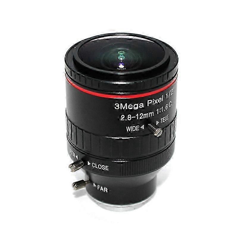 工業用レンズマニュアルアイリスズーム2.8-12mm 3MP CマウントレンズCCTVレンズカメラアクセサリー