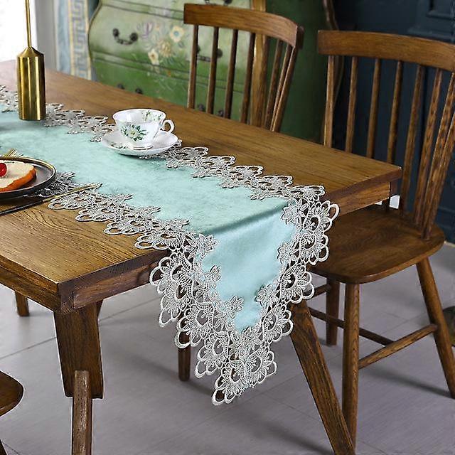 Cross Border European Cloth Embroidery Tablecloth Tea Table Towel Table Flag Table Mat Hollow Cover Tablecloth Table Runner