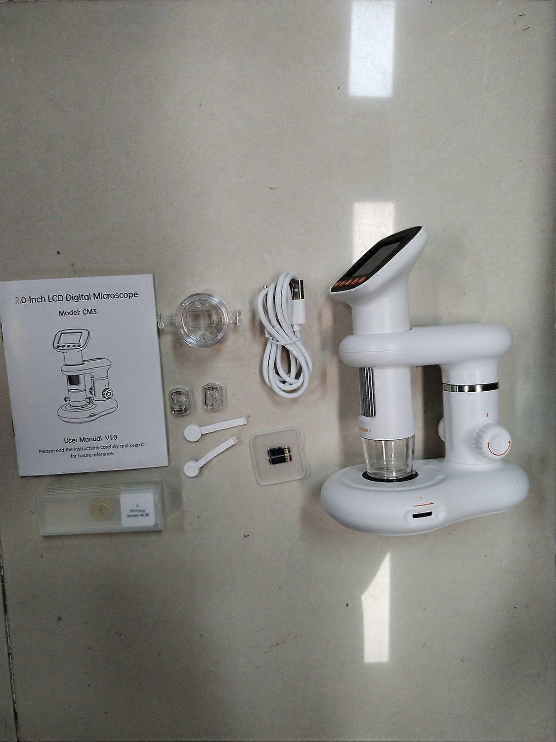 Desktop Kids Microscope Handheld Digital Microscope for Kids with 2.0 Inch LCD Screen 50X-1000X Magn
