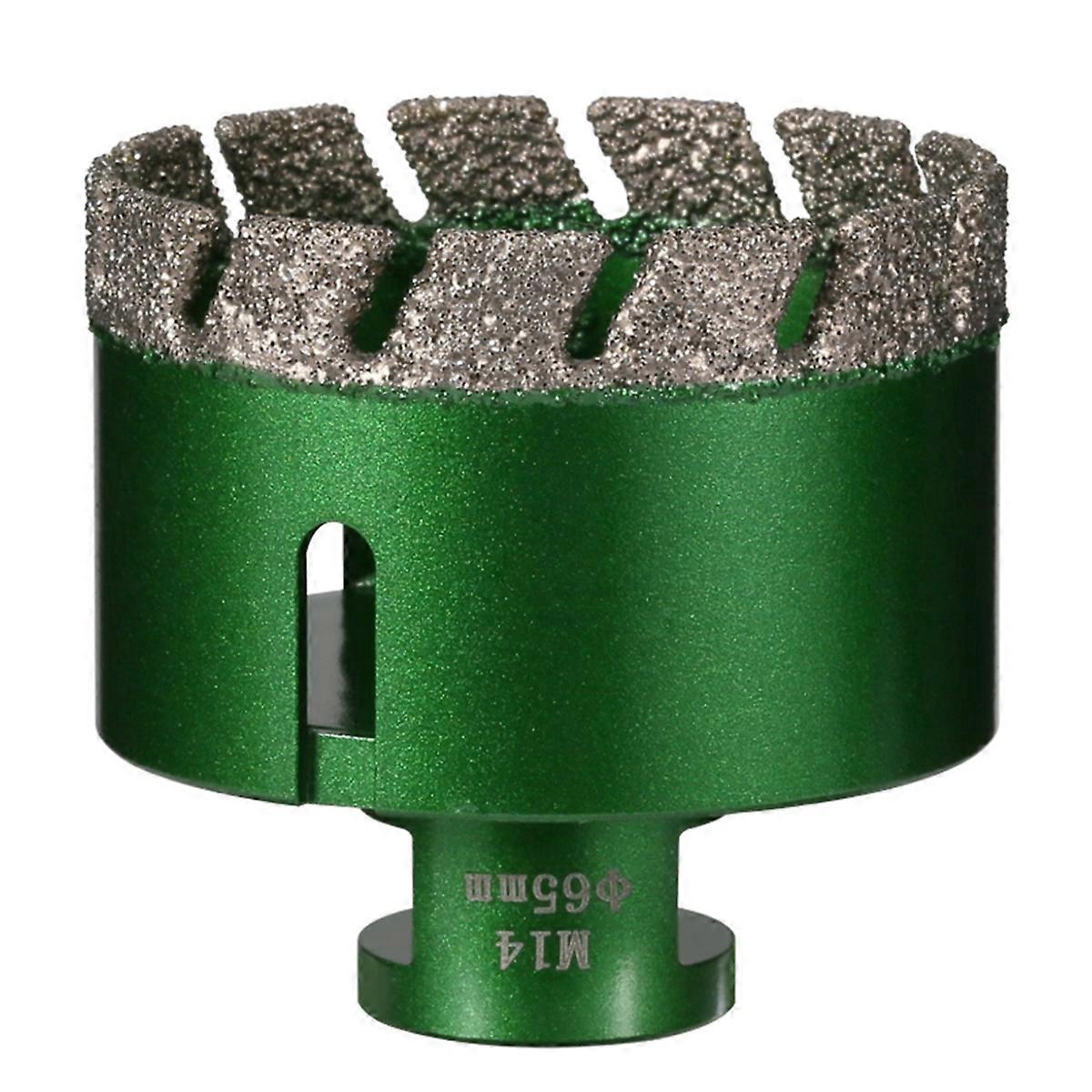 65mm M14 Thread Vacuum Brazed Masonry Hole Opener Marble Diamond Drill Bit for Tile, and Marble