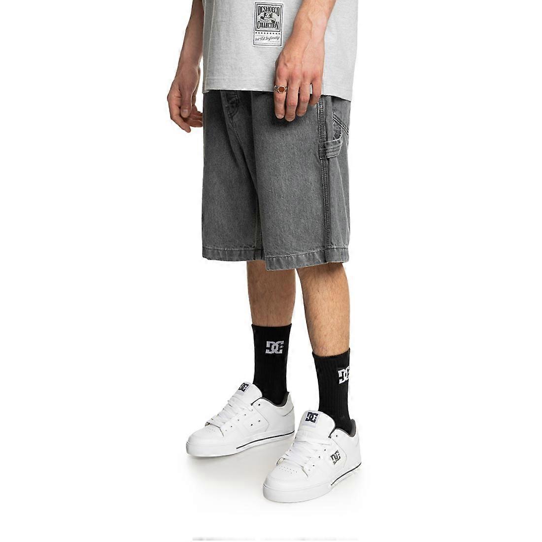 DC Carpenter Short ample en jean - Gris moyen