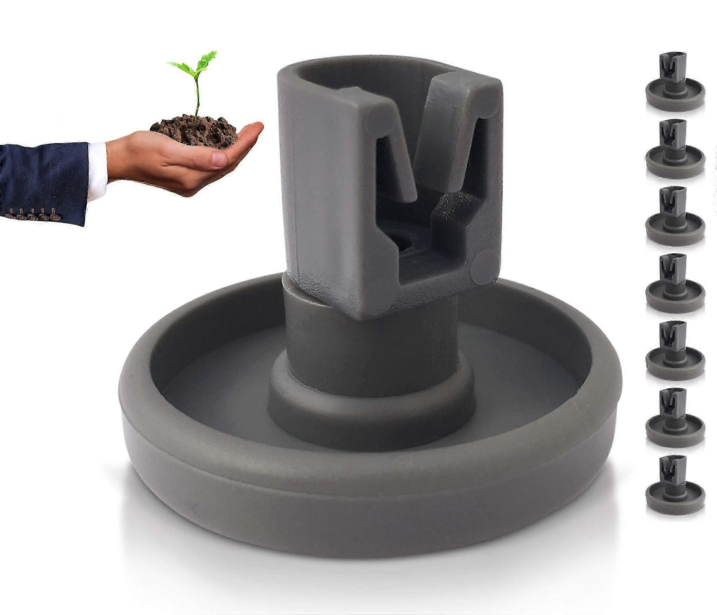 סלסלה תחתונה למדיח כלים סט של 8 גלילים לסלסלת מדיח כלים - חלקי חילוףמתאים ל-AEG Favorit, Privileg, Zanussi, איקאה, Juno, Quelle, Progress, Kpp