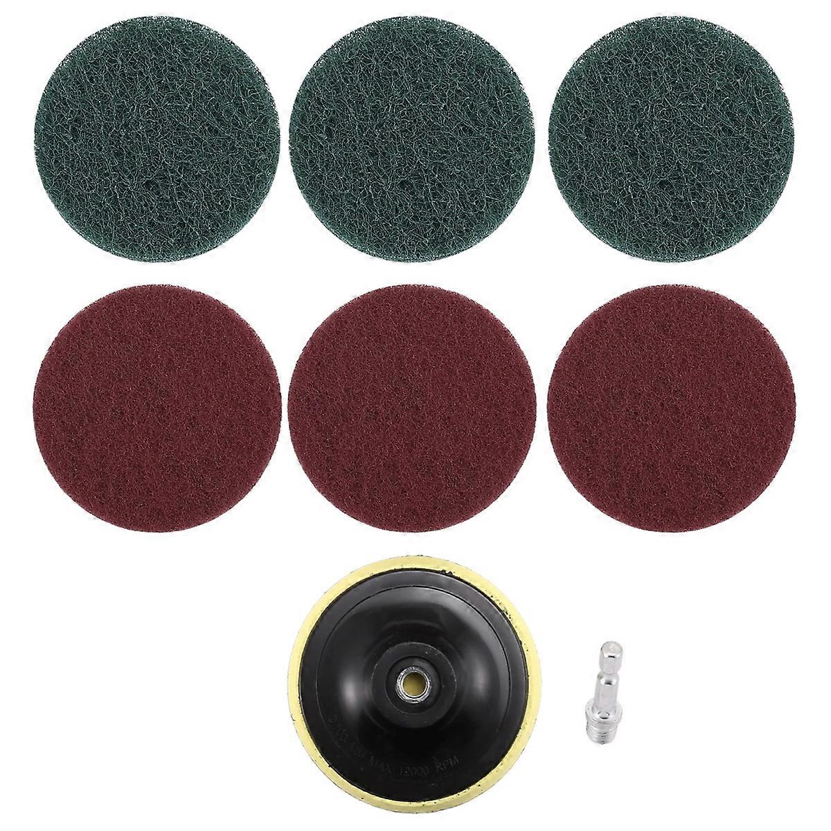 4 Inch Drill Power Brush Tile Scrubber Scouring Pads Cleaning Kit, Heavy Duty Household Cleaning Too