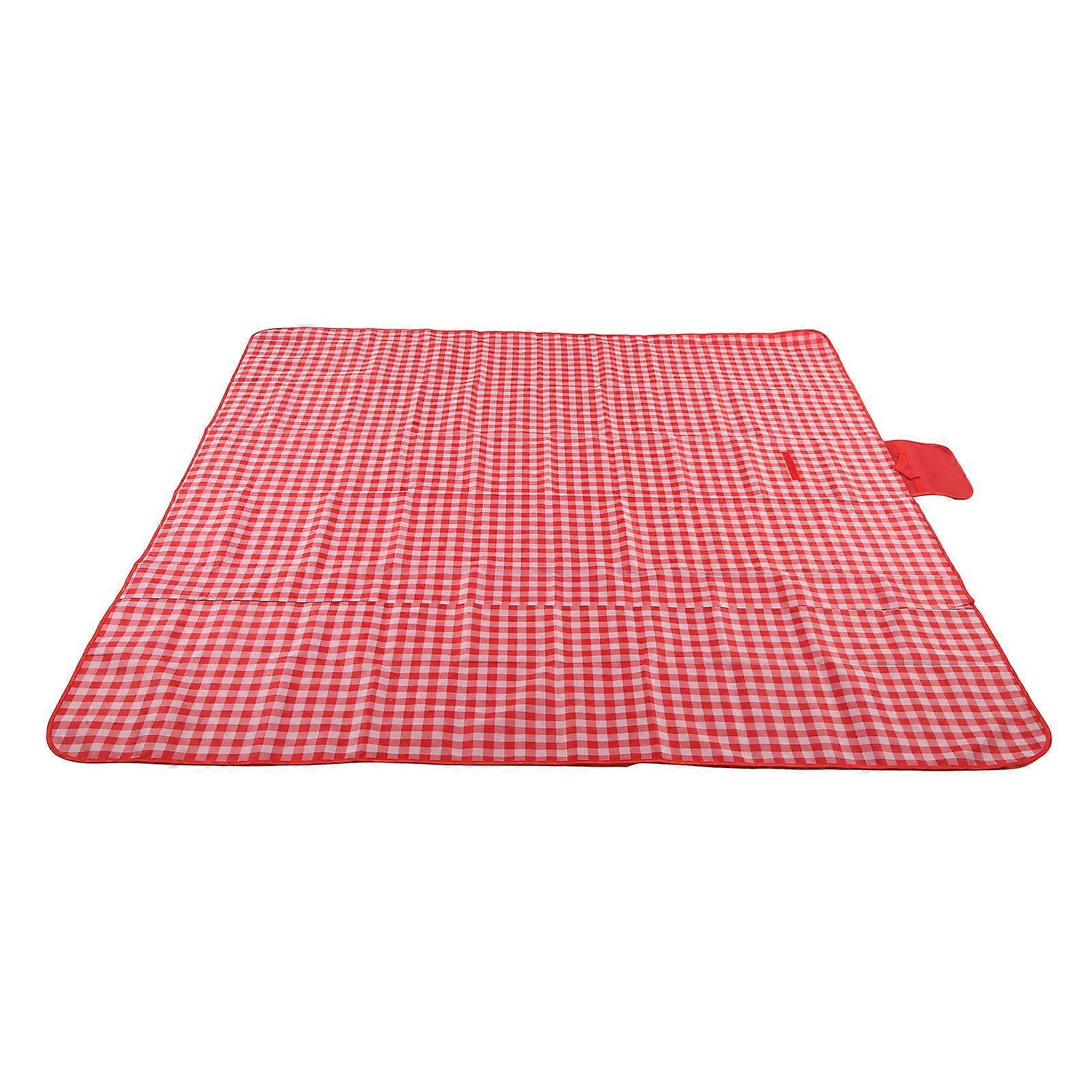 Picnic Blanket Oxford Cloth Widened Rectangle Moistureproof Foldable Picnic Mat for Camping