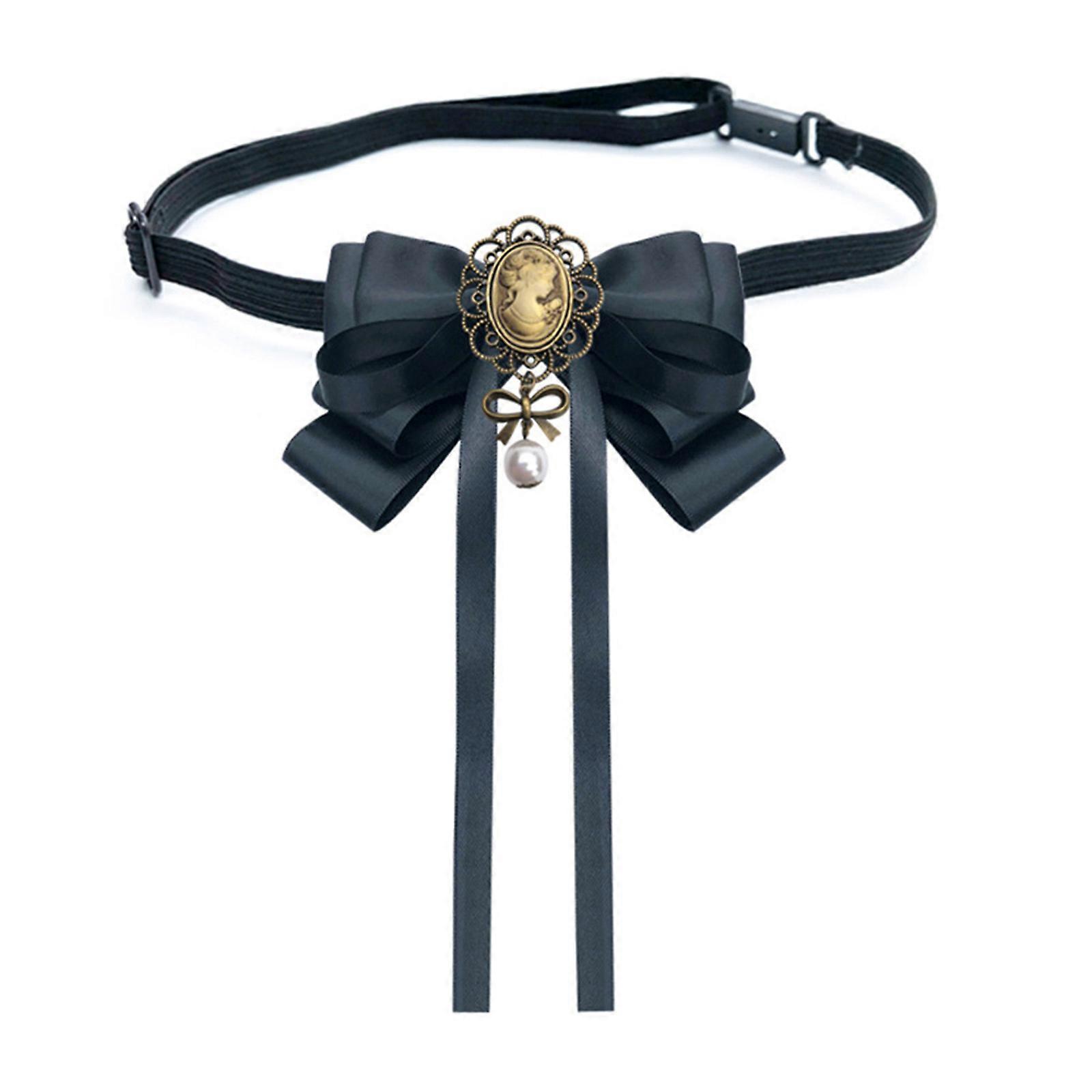 Chic Bow Tie and Brooch Set Bowtie Accessories Add a Touch of Sophistication to Your Look