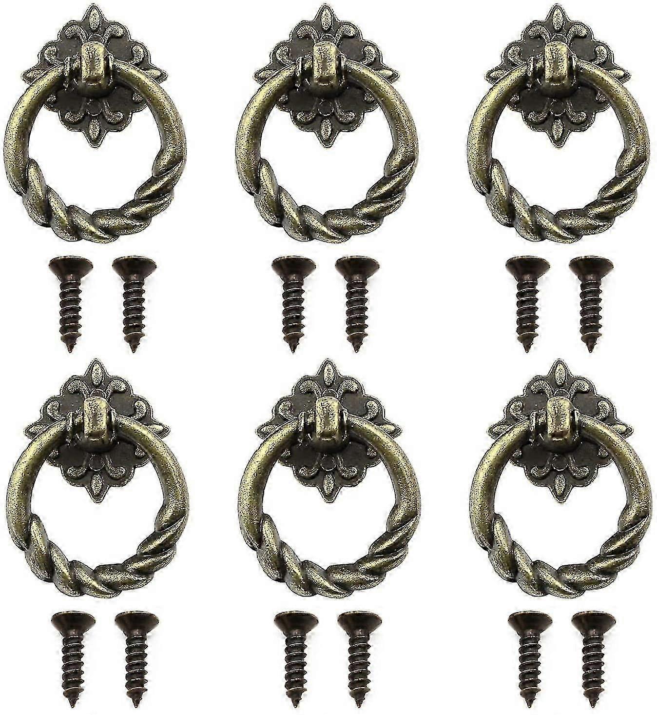 6-piece Retro Drawer Handle