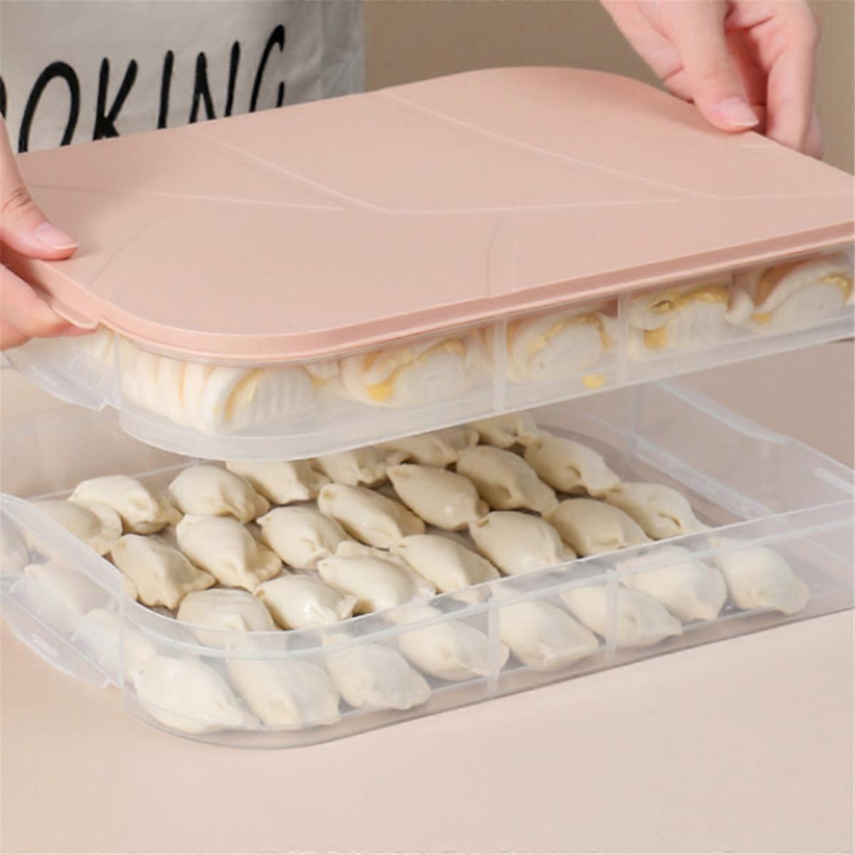Refrigerator Crisper Dumpling Freezer Dumpling Containers green