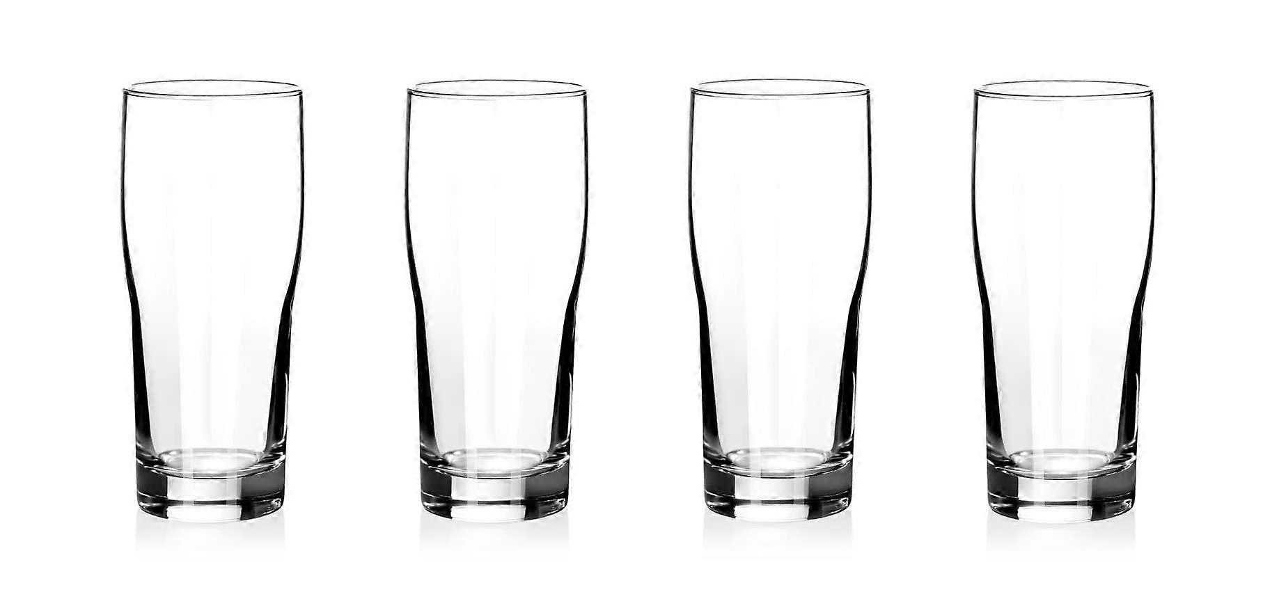 Beer Glasses Set of 4, Stackable 20 Ounce Drinking Glasses for All Beer Styles and Flavors