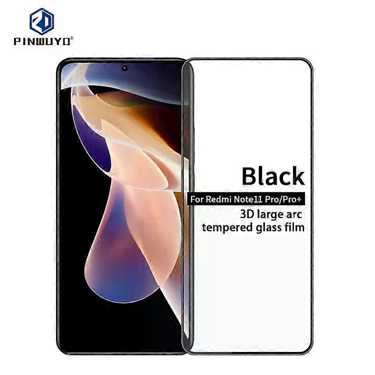 Xiaomi Redmi Note 11 Pro Tempered Glass-9H 3D Curved,Explosion-proof,Black