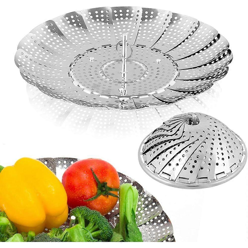 Adjustable Steamer Basket, Collapsible Design, Space Saving Storage