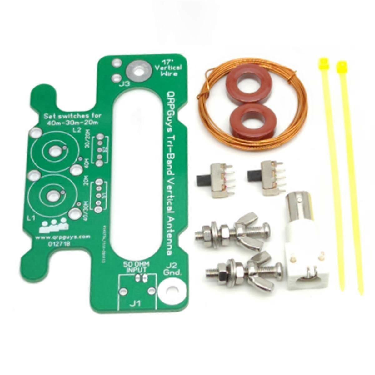 Tragbare 10W Tri-Band Vertikalantenne DIY Kit 40-30-20m