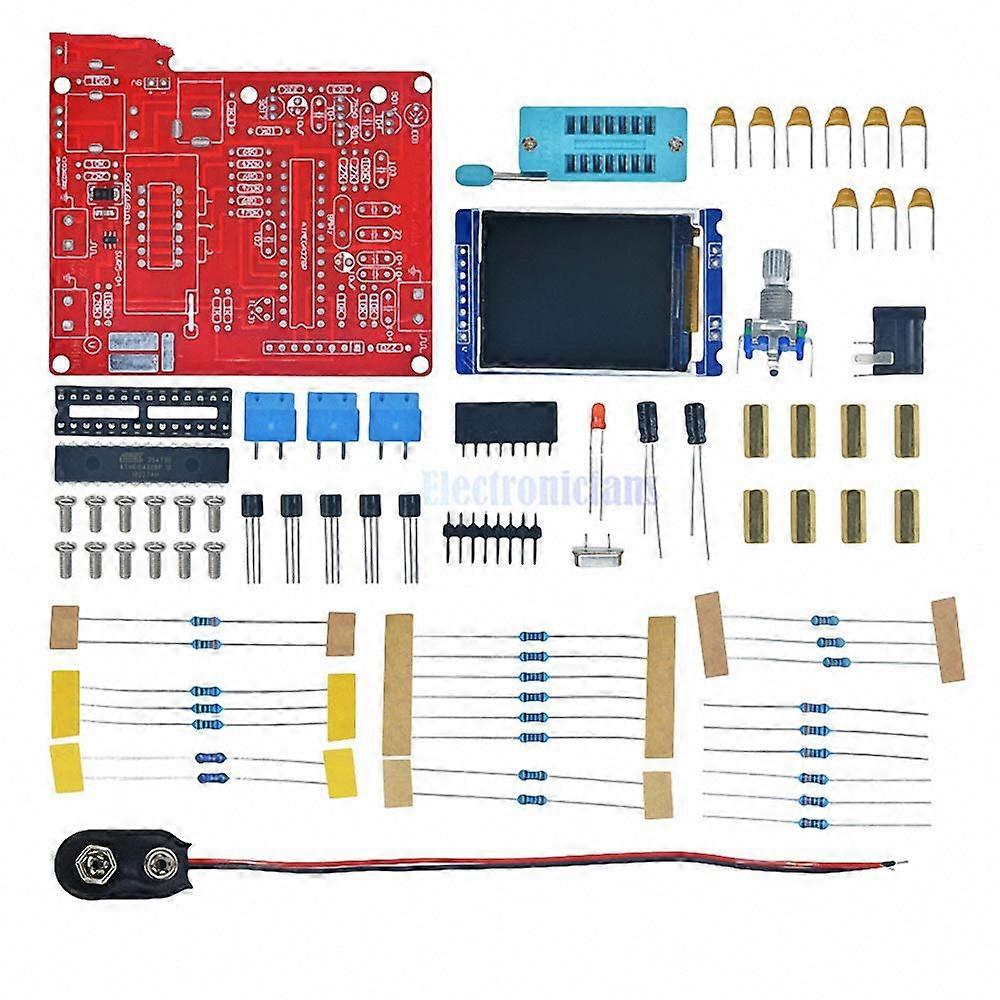 TFT GM328 Mega328 Transistor Tester LCR ESR Meter Square Wave Signal Generator DIY Kit