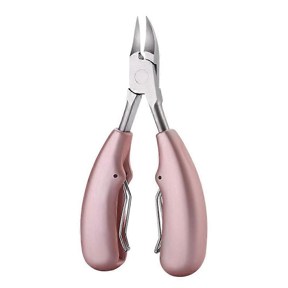 Surgical Class Stainless Steel sharp knives and ergonomic soft stems for nail scissors (pink gold)