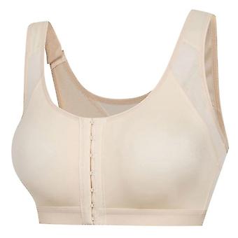 Women's Sports Bra With Front & Strap Buckle Posture Corrector Underwear Cross Back Yoga Mesh Tops For Fitness 4 Sizes New