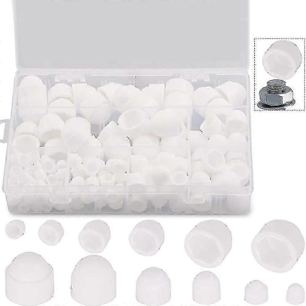 145pcs Bolt Dome Caps Covers,hex Nut Cover,plastic Dome Bolt Nut Protection Caps
